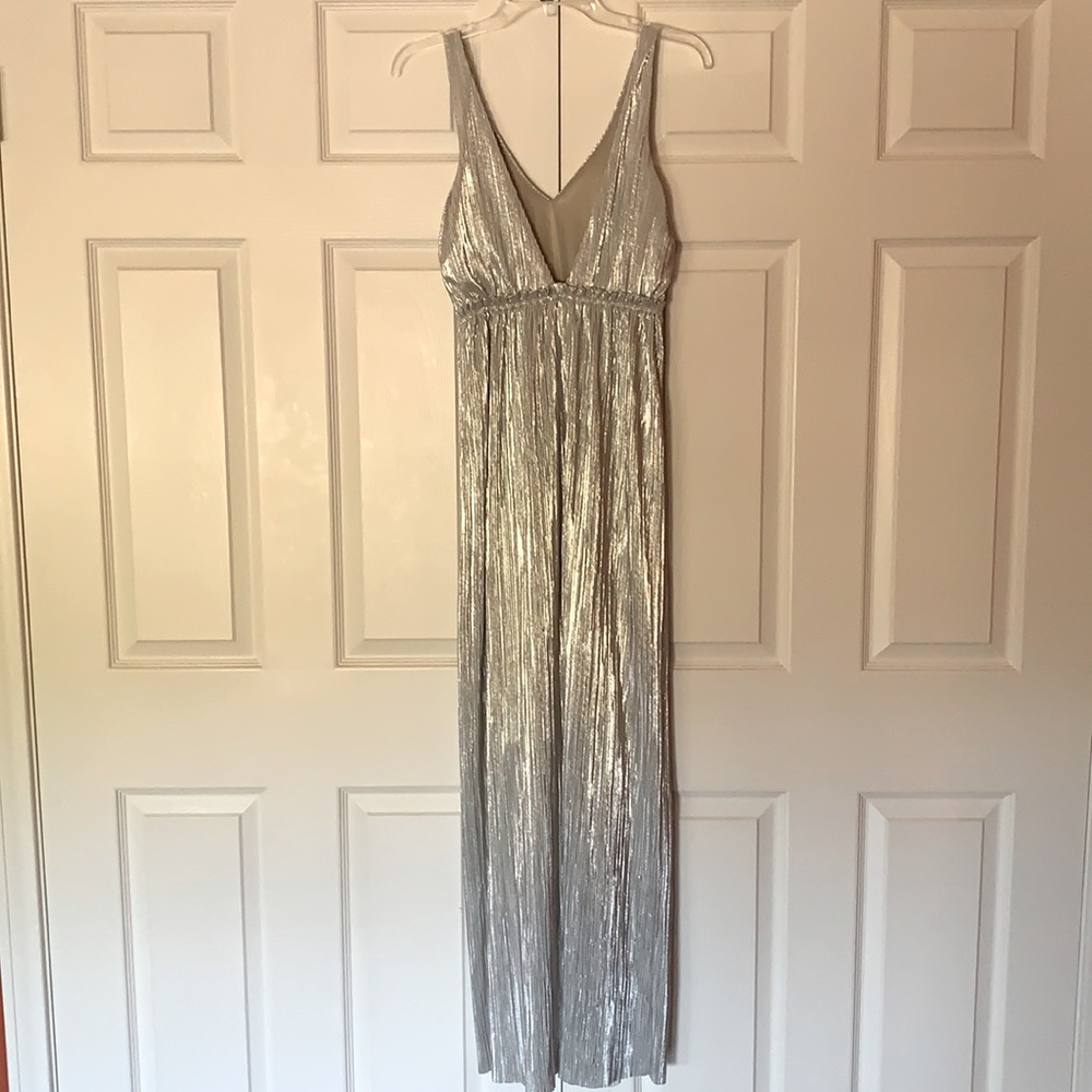 BCBG Generation Silver Metallic Dress - Picture 5 of 12